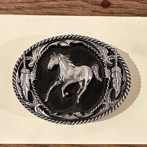 Vintage Horse Belt Buckle